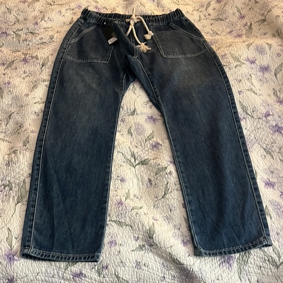 NWT One Teaspoon Shabbies size L drawstring jeans. - Picture 5 of 13